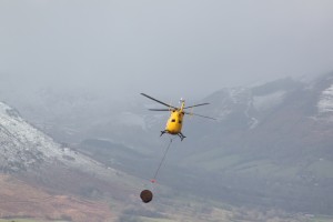 helicopter airlift moorland managment